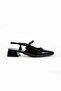 Kindep Closed Toe Low Thick Heeled Women's Shoes Black - 6