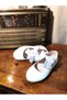 Kindep Sema Bow Tie Detailed Velcro Girls' Ballerina Ballerina White - 8