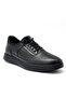 Kindep (Tardelli) Inside and Outside Genuine Leather Poly Light Sole Daily Comfort Men's Shoes Black Leather - 2