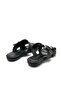 Kindep Double Buckle Detailed Daily Women's Slippers Black - 5