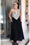 Zigzag Collar Detailed Maxi Dress - 6