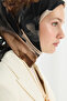 Lotus Pattern Soft Scarf - Black-Beige - 4