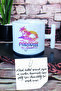 كوب لاتيه مطبوع عليه Paradise Found مع مقبض على شكل حرف T - 3