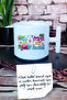 كوب لاتيه مطبوع عليه Drink Up Beaches مع مقبض على شكل حرف T - 3