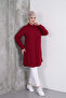 Burgundy Classic Shirt Tunic - 2