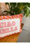 Ciao Bella Written Double Sided Decorative Suede Throw Pillow Cover - Decorative Throw Pillow Cover - 30X50Cm - 4