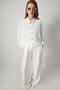 Block Color Crepe Shirt - 2