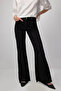High Waist Denim Pants with Tassel Tassels - 5