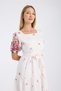 Patterned Belted Dress - 8