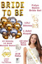 Gold Bride to Be Foil Gold Silver Balloon Bride Bachelorette Party Supplies Party Bride Set