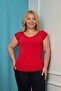 Plus Size New Season Flexible Comfort Model Shoulder Embossed Standard Size Sleeveless Knitted Knitwear Blouse