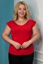 Plus Size New Season Flexible Comfort Model Shoulder Embossed Standard Size Sleeveless Knitted Knitwear Blouse - 3
