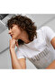 Womens Essentials Metallic Logo T-shirt - White - 3