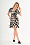 Tie-Up Flounce Double Breasted Dress