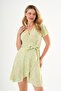 Tie-Up Flounce Double Breasted Dress - 4
