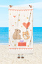 Capybara Patterned Quick Dry 75X150 cm Beach Towel – Printed - 2
