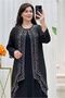 25Y6055 - أسود - فستان سهرة كبير الحجم - 3