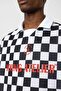 Oversize Polo Neck Jersey T-Shirt Black/White - 7