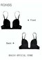 Women's Smooth Plunge Bras U-shaped Gathered Seamless Low-cut Backless Invisible Bra