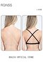 Women's Smooth Plunge Bras U-shaped Gathered Seamless Low-cut Backless Invisible Bra - 4