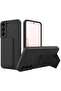 YU WELL Samsung Galaxy S22 Plus 3-in-1 Back Stand Case & Cover with Magnet Holder & Hand Grip Black - 2