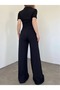 Women's Button-Detail Flap Pants Set - 4