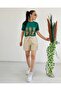 Linen Belt Detail Shorts