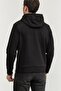 Erkek Kapüşonlu Sweatshirt Siyah - 3
