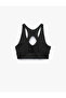 V Neck Sleeveless Window Detail Sports Bra - 2