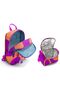 Elementary and Middle School Backpack and Nutrition Set - Orange Purple Color for Girls - 2