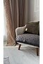 Striped Tufted Sofa Cover Cotton Covering Seat |   Armrest Cover 70X95 cm Gray - 2