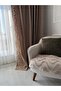 Wavy Pompom Sofa Cover That Covers the Seating Area |   Armchair Cover 70X95 cm Beige