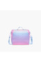 Ombre Lunch Bag with Strap and Zip Closure - 3