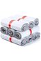 REDDOTGIFT® 100pcs Plastic Envelope Bag Self-seal Adhesive Courier Storage Bags (White, Inside Blac - 2