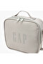Solid Lunch Bag with Adjustable Strap and Zip Closure - 4