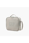 Solid Lunch Bag with Adjustable Strap and Zip Closure - 2