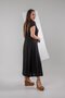 111975 Women's Plus Size Buttoned Slit Dress Black - 6