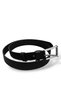 100% Leather Black 4cm Men's Sports Fabric Linen Jeans Canvas Pants Belt - 5