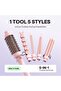 Wavytalk 5 in 1 Curling Iron, Curling Wand Set with Curling Brush and 4 Interchangeable Ceramic Curl - 5