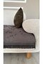 Bohemian Tasseled Patterned Seat Cover Covering the Seat Gray 90 X 200 - 4