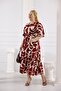 Plus Size Elastic Waist Skirt Pleated Dress - 6