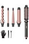 Wavytalk 5 in 1 Curling Wand Set, Multi Curl, Curling Iron Set with Thermal Brush and 4 Interchangea - 2