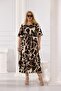 Plus Size Elastic Waist Skirt Pleated Dress - 2