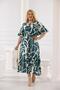 Plus Size Elastic Waist Skirt Pleated Dress - 3