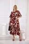 Plus Size Elastic Waist Skirt Pleated Dress - 5