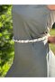 90 cm Pearl Embroidered Women's Necklace Belt - 5