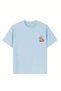 Girl's White T-Shirt Girl's Tshirt Donut Printed - 2
