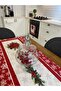 2-Piece Christmas Kitchen Set Floral Runner + Oven Cover Christmas Decoration - 4