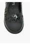 Floral Embroidered School Shoes with Hook and Loop Closure - 4