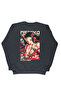 Lenithra Demon Slayer Nezuko Kamado Anime Back Printed Unisex Oversize Smoked Sweatshirt - 2